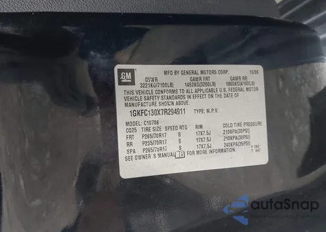 2007 GMC Yukon Slt z USA, uszkodzony, nr VIN 1GKFC130X7R294911